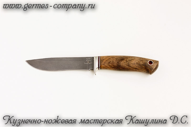 Нож из булатной стали Ястреб, корень ореха купить в интернет-магазине ...