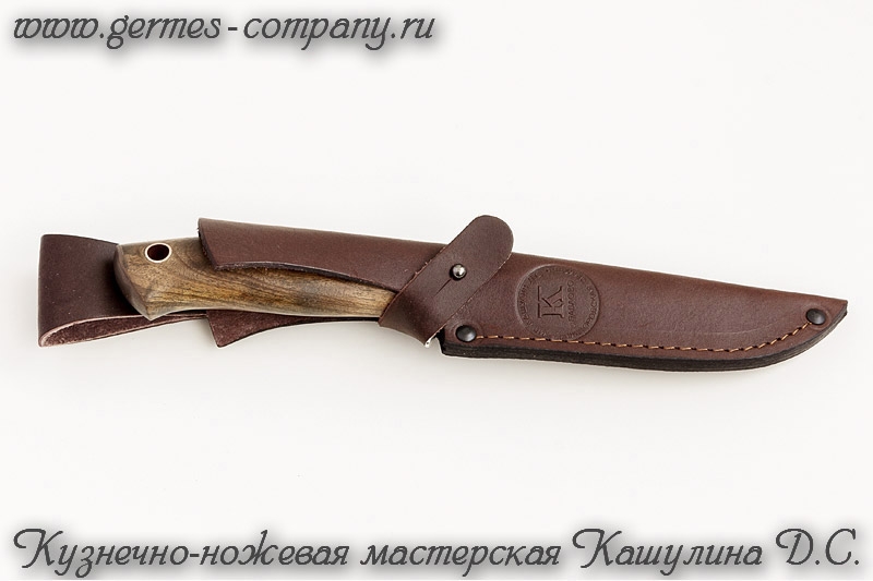 Нож из булатной стали Ястреб, корень ореха купить в интернет-магазине ...