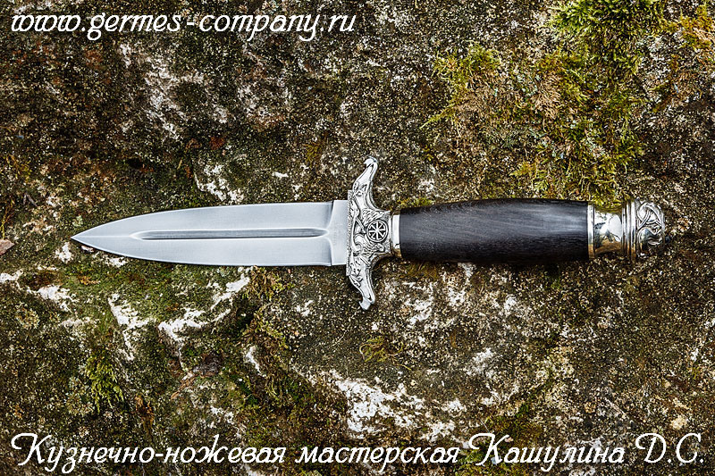 Кинжал из стали 95Х18, черный граб купить в интернет-магазине