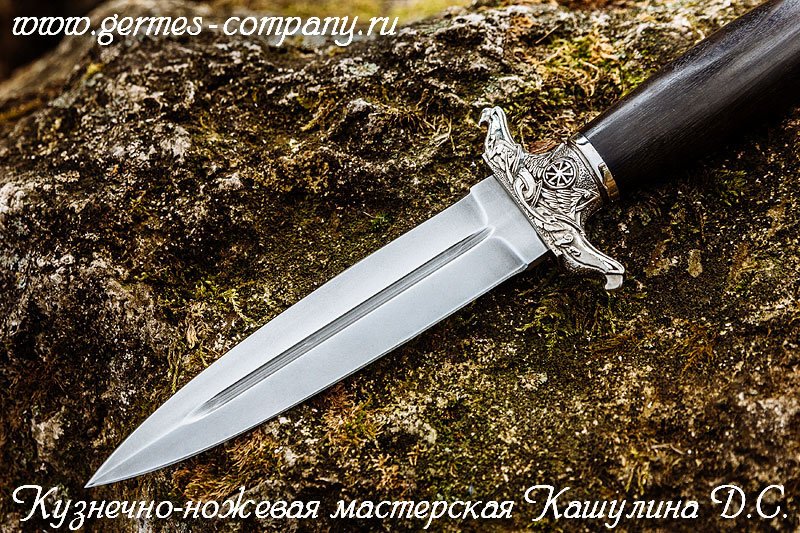 Кинжал из стали 95Х18, черный граб купить в интернет-магазине