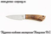 Нож 110х18 Рысь, корень ореха фото 2