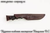 Нож Х12МФ Охотник, черный граб фото 3