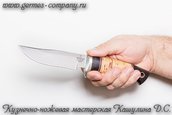 Нож 110х18 Куница, береста фото 5