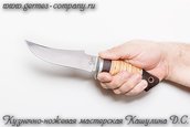 Нож 110х18 Лис, береста фото 5