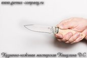 Нож Клык из стали Х12МФ, рукоять береза фото 5