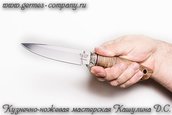 Нож Х12МФ Косуля, рукоять из ореха фото 5