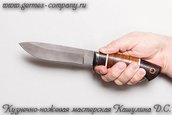 Нож из булатной стали Ирбис, кожа фото 5