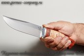Нож Медведь Х12МФ, береста фото 5