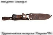 Нож разведчика Х12МФ, кожа фото 3