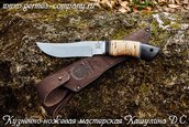 Нож Хантер - сталь Х12МФ, берестяная рукоять фото 2