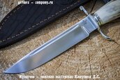 Нож НКВД из стали ELMAX.рог увеличенный клинок фото 2