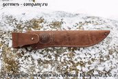 Нож Сибирь из булатной стали, стаб. карелка фото 4