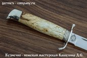 Нож НКВД из кованой Х12МФ,карелка фото 3