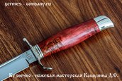 Советский Нож НКВД из стали 110Х18, рукоять из дерева фото 3