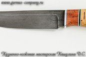 Нож Беркут из ХВ-5, рукоять береста фото 4