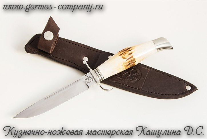 Нож Х12МФ НКВД, рог лося