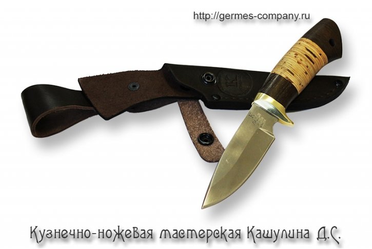 Нож Ладья - сталь 95х18, береста