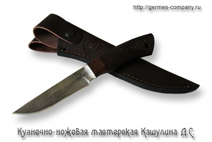 Нож Беркут - дамасская сталь, рукоять венге