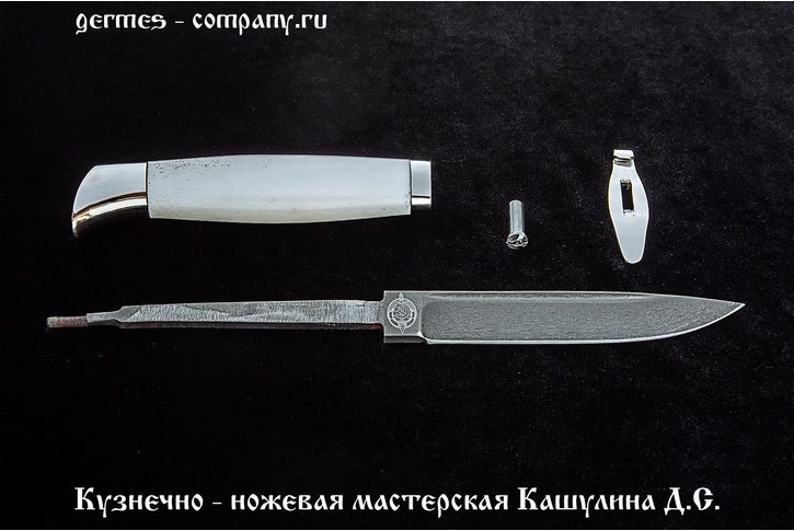 Нож Финка НКВД разборная, рог лося