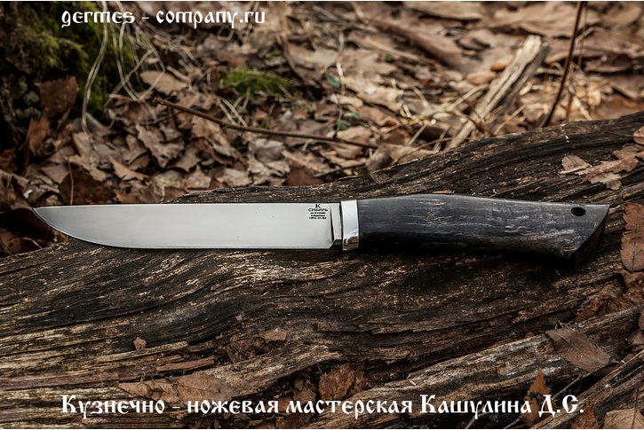 Нож Сибирь из кованой Х12МФ, стаб. дерево
