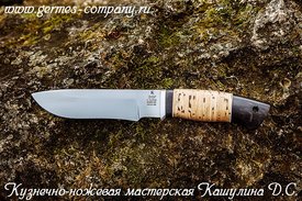 Нож Зубр Х12МФ, береста