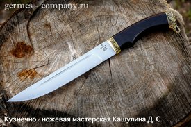 Нож Пластунский из кованой Х12МФ, граб